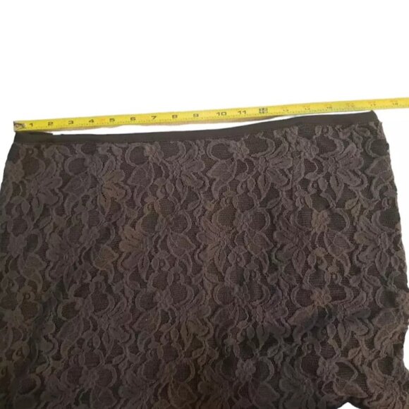 NWT GAP Skirt, Dark Gray Cotton Lace Floral Print Career Casual RETAIL $45, 10 - Picture 9 of 11